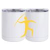 10 oz. White Stainless Steel Short Tumbler Thumbnail