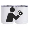 10 oz. White Stainless Steel Short Tumbler Thumbnail