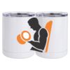 10 oz. White Stainless Steel Short Tumbler Thumbnail