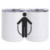 10 oz. White Stainless Steel Short Tumbler Thumbnail