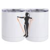 10 oz. White Stainless Steel Short Tumbler Thumbnail