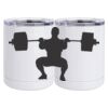 10 oz. White Stainless Steel Short Tumbler Thumbnail