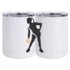 10 oz. White Stainless Steel Short Tumbler Thumbnail