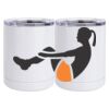 10 oz. White Stainless Steel Short Tumbler Thumbnail