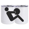 10 oz. White Stainless Steel Short Tumbler Thumbnail