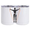 10 oz. White Stainless Steel Short Tumbler Thumbnail