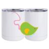 10 oz. White Stainless Steel Short Tumbler Thumbnail
