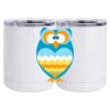 10 oz. White Stainless Steel Short Tumbler Thumbnail