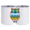 10 oz. White Stainless Steel Short Tumbler Thumbnail