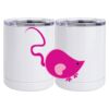 10 oz. White Stainless Steel Short Tumbler Thumbnail