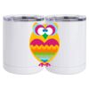 10 oz. White Stainless Steel Short Tumbler Thumbnail