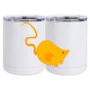 10 oz. White Stainless Steel Short Tumbler Thumbnail