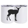 10 oz. White Stainless Steel Short Tumbler Thumbnail