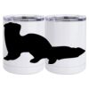 10 oz. White Stainless Steel Short Tumbler Thumbnail