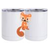 10 oz. White Stainless Steel Short Tumbler Thumbnail