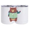 10 oz. White Stainless Steel Short Tumbler Thumbnail
