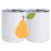 10 oz. White Stainless Steel Short Tumbler Thumbnail