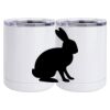 10 oz. White Stainless Steel Short Tumbler Thumbnail
