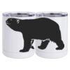 10 oz. White Stainless Steel Short Tumbler Thumbnail