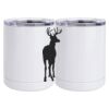 10 oz. White Stainless Steel Short Tumbler Thumbnail