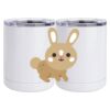 10 oz. White Stainless Steel Short Tumbler Thumbnail