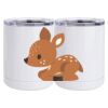 10 oz. White Stainless Steel Short Tumbler Thumbnail