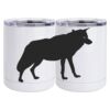 10 oz. White Stainless Steel Short Tumbler Thumbnail