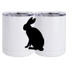 10 oz. White Stainless Steel Short Tumbler Thumbnail
