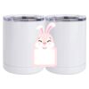 10 oz. White Stainless Steel Short Tumbler Thumbnail