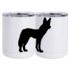 10 oz. White Stainless Steel Short Tumbler Thumbnail