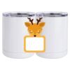 10 oz. White Stainless Steel Short Tumbler Thumbnail