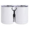 10 oz. White Stainless Steel Short Tumbler Thumbnail