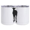 10 oz. White Stainless Steel Short Tumbler Thumbnail