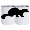10 oz. White Stainless Steel Short Tumbler Thumbnail