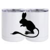10 oz. White Stainless Steel Short Tumbler Thumbnail