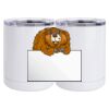 10 oz. White Stainless Steel Short Tumbler Thumbnail