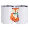 10 oz. White Stainless Steel Short Tumbler Thumbnail