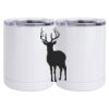 10 oz. White Stainless Steel Short Tumbler Thumbnail