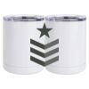 10 oz. White Stainless Steel Short Tumbler Thumbnail