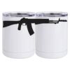 10 oz. White Stainless Steel Short Tumbler Thumbnail