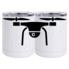 10 oz. White Stainless Steel Short Tumbler Thumbnail