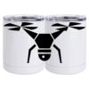 10 oz. White Stainless Steel Short Tumbler Thumbnail