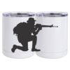 10 oz. White Stainless Steel Short Tumbler Thumbnail