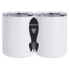10 oz. White Stainless Steel Short Tumbler Thumbnail