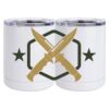 10 oz. White Stainless Steel Short Tumbler Thumbnail