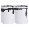 10 oz. White Stainless Steel Short Tumbler Thumbnail