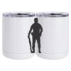 10 oz. White Stainless Steel Short Tumbler Thumbnail