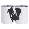 10 oz. White Stainless Steel Short Tumbler Thumbnail