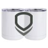 10 oz. White Stainless Steel Short Tumbler Thumbnail