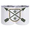 10 oz. White Stainless Steel Short Tumbler Thumbnail